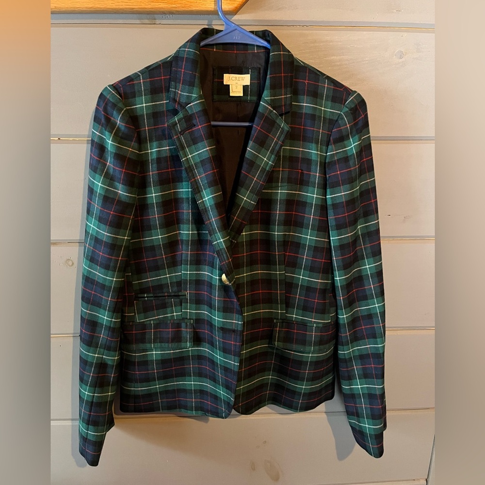J.Crew plaid blazer